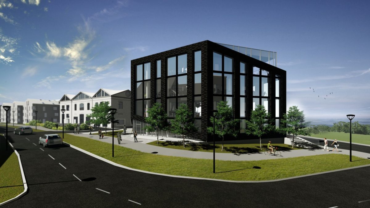 Офисное здание на углу улиц Суур-Патарей и Яху  Источник фото: Erakogu.